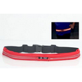 Red Running Jogging Pouch Waist Belt Bag Sport Double Zipper Wallet Pocket